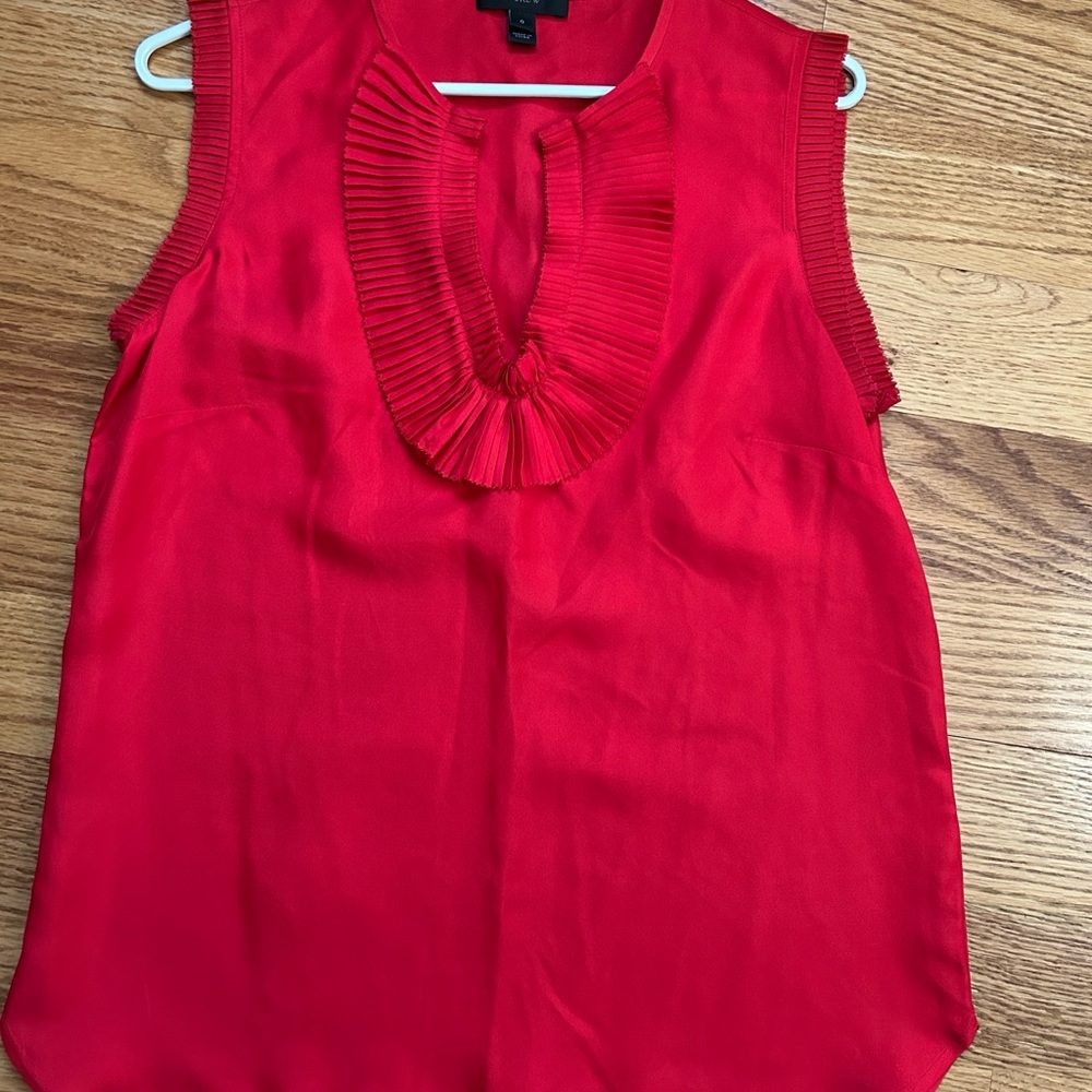 J crew silk Sleeveless Top